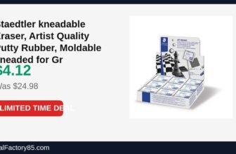 Staedtler kneadable Eraser, Artist Quality Putty Rubber, Moldable kneaded for Just Dropped to $4.12 (84% Off)