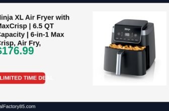 Amazon Deal: Ninja XL Air Fryer with MaxCrisp | 6.5 QT Capacity | 6-in-1 Max Crisp, Air Fry — $176.99