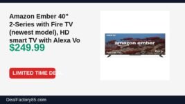 Amazon Deal: Amazon Ember 40″ 2-Series with Fire TV (newest model), HD smart TV with Alexa — $249.99