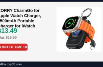 RORRY CharmGo for Apple Watch Charger, 2500mAh Portable Charger for iWatch Just Dropped to $13.49 (33% Off)