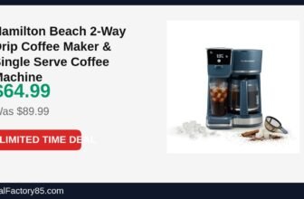 Hamilton Beach 2-Way Drip Coffee Maker & Single Serve Coffee Machine Just Dropped to $64.99 (28% Off)