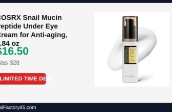 COSRX Snail Mucin Peptide Under Eye Cream for Anti-aging, 0.84 oz Just Dropped to $16.50 (41% Off)