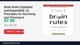 Brain Rules (Updated and Expanded): 12 Principles for Surviving and Thriving at Just Dropped to $7.99 (50% Off)
