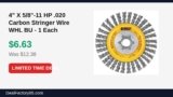 4″ X 5/8″-11 HP .020 Carbon Stringer Wire WHL BU – 1 Each Just Dropped to $6.63 (46% Off)