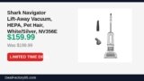 Shark Navigator Lift-Away Vacuum, HEPA, Pet Hair, White/Silver, NV356E Just Dropped to $159.99 (20% Off)