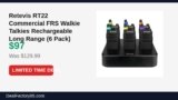 Retevis RT22 Commercial FRS Walkie Talkies Rechargeable Long Range (6 Pack) Just Dropped to $97 (25% Off)