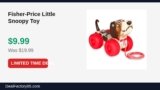 Fisher-Price Little Snoopy Toy Just Dropped to $9.99 (50% Off)