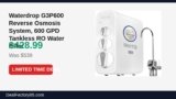 Waterdrop G3P600 Reverse Osmosis System, 600 GPD Tankless RO Water Filter Just Dropped to $428.99 (20% Off)