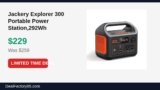 Jackery Explorer 300 Portable Power Station,292Wh Just Dropped to $229 (12% Off)