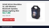 SOAR NCAA ShockBox XL LED Wireless Bluetooth Speaker, Illinois Fighting Illini Just Dropped to $17.86 (55% Off)