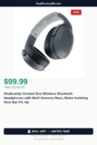Skullcandy Crusher Evo Wireless Bluetooth Headphones with Multi-Sensory Bass Just Dropped to $99.99 (52% Off)