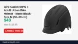 Giro Caden MIPS II Adult Urban Bike Helmet – Matte Black – Size M (55–59 cm) Just Dropped to $48 (60% Off)