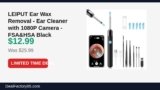 LEIPUT Ear Wax Removal – Ear Cleaner with 1080P Camera – FSA&HSA Black Just Dropped to $12.99 (50% Off)