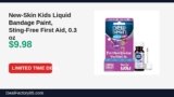 Amazon Deal: New-Skin Kids Liquid Bandage Paint, Sting-Free First Aid, 0.3 oz — $9.98