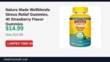 Amazon Deal: Nature Made Wellblends Stress Relief Gummies, 40 Strawberry Flavor Gummies — $14.99