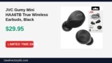 Amazon Deal: JVC Gumy Mini HAA6TB True Wireless Earbuds, Black — $29.95