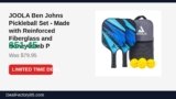 JOOLA Ben Johns Pickleball Set – Made with Reinforced Fiberglass and Honeycomb Just Dropped to $51.45 (36% Off)