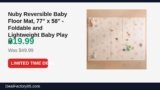 Nuby Reversible Baby Floor Mat, 77″ x 58″ – Foldable and Lightweight Baby Play Just Dropped to $19.99 (60% Off)