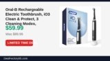 Oral-B Rechargeable Electric Toothbrush, iO3 Clean & Protect, 3 Cleaning Modes Just Dropped to $59.99 (33% Off)