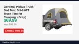 GoHimal Pickup Truck Bed Tent, 5.5-6.0FT Truck Tent for Camping（Gray） Just Dropped to $69.99 (30% Off)
