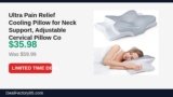Ultra Pain Relief Cooling Pillow for Neck Support, Adjustable Cervical Pillow Just Dropped to $35.98 (40% Off)