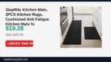StepRite Kitchen Mats, 2PCS Kitchen Rugs, Cushioned Anti Fatigue Kitchen Mats Just Dropped to $19.28 (36% Off)