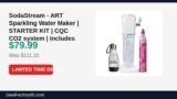 SodaStream – ART Sparkling Water Maker | STARTER KIT | CQC CO2 system | Just Dropped to $79.99 (28% Off)