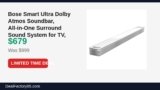 Bose Smart Ultra Dolby Atmos Soundbar, All-in-One Surround Sound System for TV Just Dropped to $679 (32% Off)