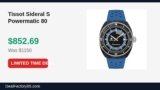 Tissot Sideral S Powermatic 80 Just Dropped to $852.69 (26% Off)