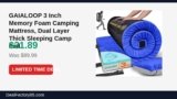 GAIALOOP 3 Inch Memory Foam Camping Mattress, Dual Layer Thick Sleeping Camp Just Dropped to $31.89 (65% Off)