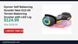 Gyroor Self Balancing Scooter New G13 All Terrain Balancing Scooter with LED Just Dropped to $124.99 (40% Off)