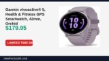Amazon Deal: Garmin vívoactive® 5, Health & Fitness GPS Smartwatch, 42mm, Orchid — $179.95