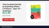 That Escalated Quickly by Exploding Kittens, 2-8 Players – Ages 10+ – 15 Just Dropped to $11.95 (40% Off)