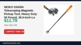 NEIKO 53428A Telescoping Magnetic Pickup Tool, Heavy Duty 50 Pound Just Dropped to $11.79 (46% Off)