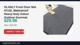 OLANLY Front Door Mat 47×32, Waterproof Heavy-Duty Indoor Outdoor Doormat Just Dropped to $29.98 (25% Off)