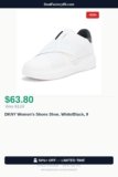 DKNY Women’s Shoes Shoe, White/Black, 9 Just Dropped to $63.80 (51% Off)