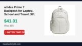 adidas Prime 7 Backpack for Laptop, School and Travel, 37L Just Dropped to $41.01 (37% Off)