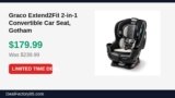 Graco Extend2Fit 2-in-1 Convertible Car Seat, Gotham Just Dropped to $179.99 (25% Off)