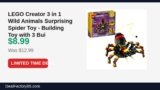 LEGO Creator 3 in 1 Wild Animals Surprising Spider Toy – Building Toy with 3 Just Dropped to $8.99 (31% Off)