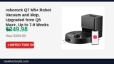 roborock Q7 M5+ Robot Vacuum and Mop, Upgraded from Q5 Max+, Up to 7-9 Weeks Just Dropped to $199.98 (44% Off)