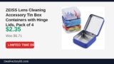 ZEISS Lens Cleaning Accessory Tin Box Containers with Hinge Lids, Pack of 4 Just Dropped to $2.35 (65% Off)