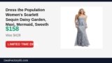 Dress the Population Women’s Scarlett Sequin Daisy Garden, Maxi, Mermaid Just Dropped to $158 (63% Off)