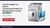 Kismile Nugget Ice Makers Countertop,Portable Ice Machine with Crushed Ice Just Dropped to $149.97 (25% Off)