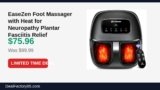 EaseZen Foot Massager with Heat for Neuropathy Plantar Fasciitis Relief Just Dropped to $75.96 (24% Off)