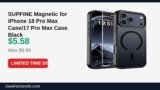 SUPFINE Magnetic for iPhone 18 Pro Max Case/17 Pro Max Case Black Just Dropped to $5.58 (44% Off)