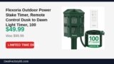 Flexoria Outdoor Power Stake Timer, Remote Control Dusk to Dawn Light Timer Just Dropped to $49.99 (50% Off)