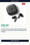 Soundcore P31i by Anker, Real-Time Adaptive Noise Cancelling, Hi-Res Sound Just Dropped to $36.99 (38% Off)