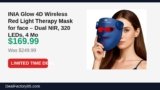 INIA Glow 4D Wireless Red Light Therapy Mask for face – Dual NIR, 320 LEDs, 4 Just Dropped to $169.99 (32% Off)