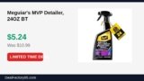 Meguiar’s MVP Detailer, 24OZ BT Just Dropped to $5.24 (52% Off)