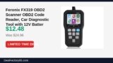 Feronix FX319 OBD2 Scanner OBD2 Code Reader, Car Diagnostic Tool with 12V Just Dropped to $12.48 (50% Off)